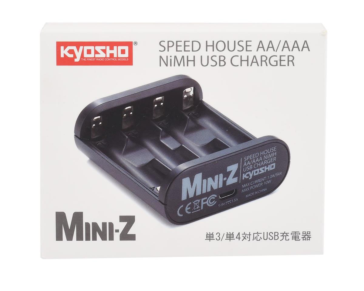Kyosho Speed House Mini-Z AA & AAA NiMh USB Charger