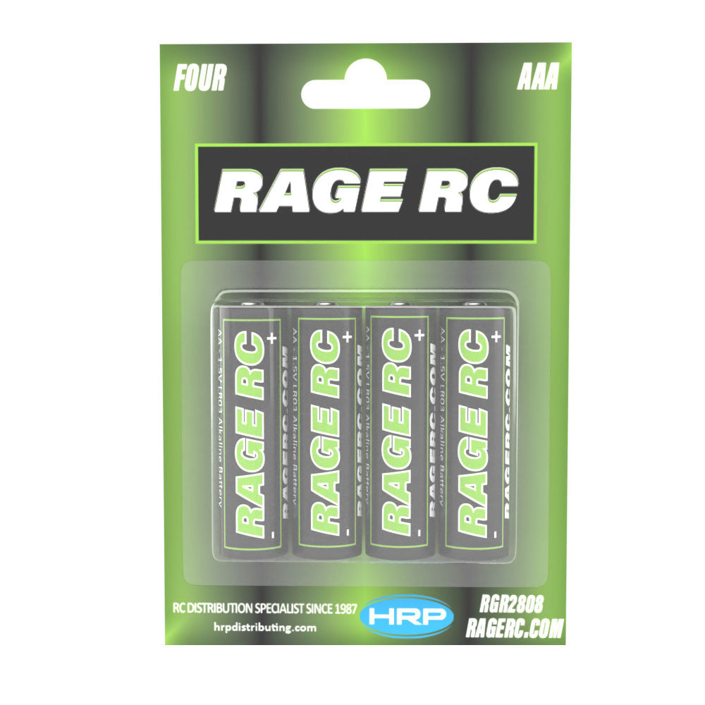 Rage RC AAA Alkaline Batteries (4 pack)